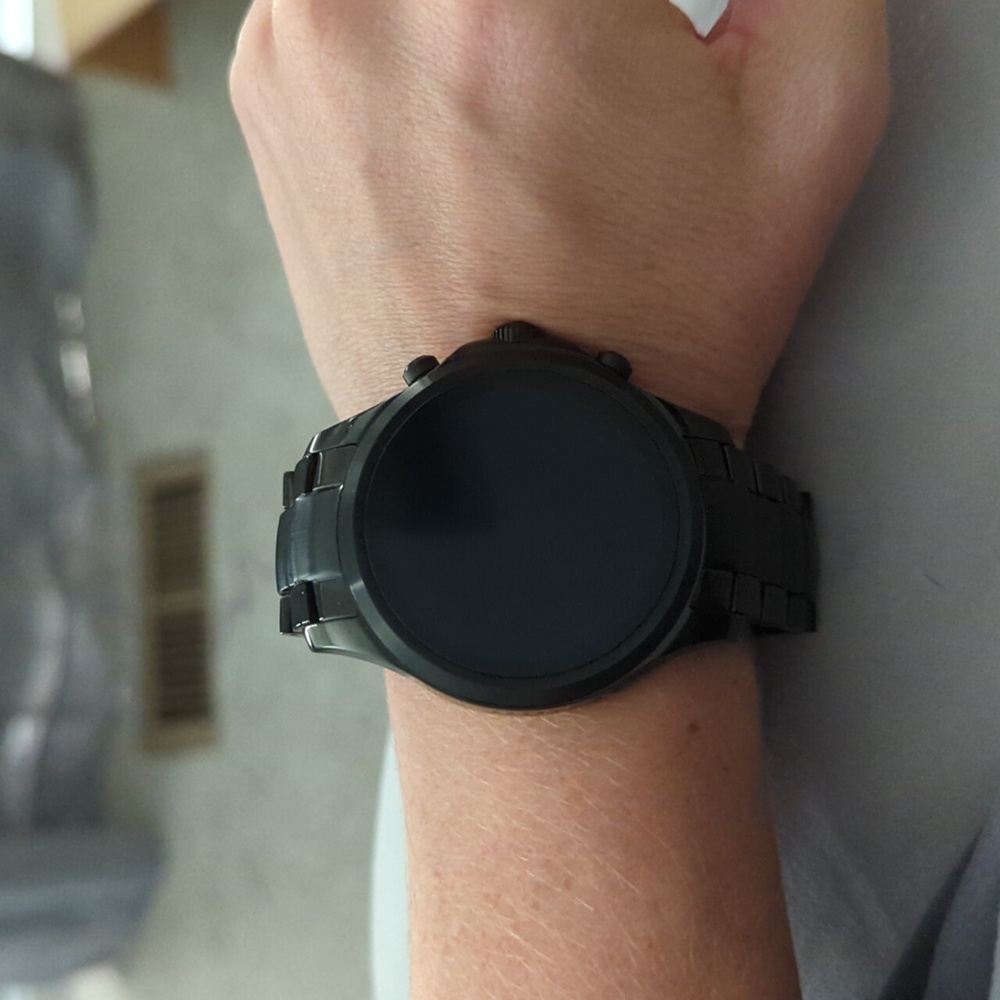 Armani black smartwatch